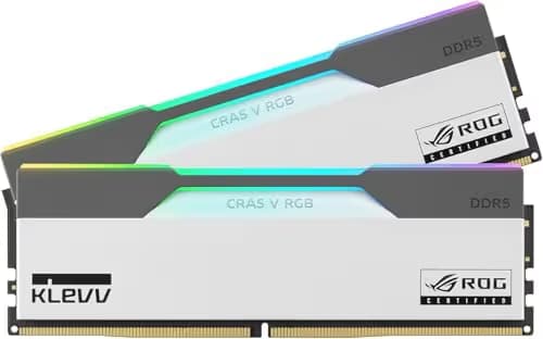 Klevv CRAS V RGB ROG CERTIFIED White DDR5-7200 CL34 32GB (2x16GB) image