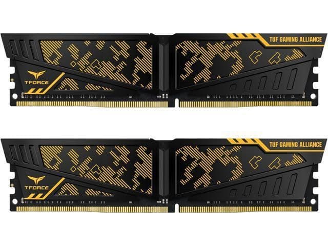 TEAMGROUP T-Force Vulcan TUF Gaming Alliance Black / Gold DDR4-3600 CL19 32GB (2x16GB) main image