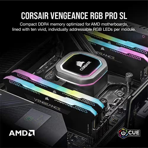 Corsair Vengeance RGB Pro SL Black DDR4-3600 CL18 32GB (2x16GB) image