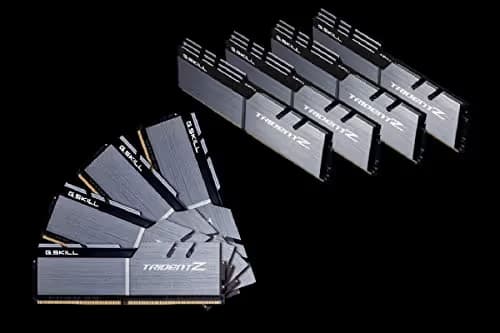 G.Skill F4-3200C16Q2-128GTZSK Gray / Black DDR4-3200 CL16 128GB (8x16GB) image