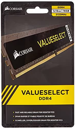 Corsair ValueSelect Black DDR4-2133 CL15 16GB (1x16GB) image