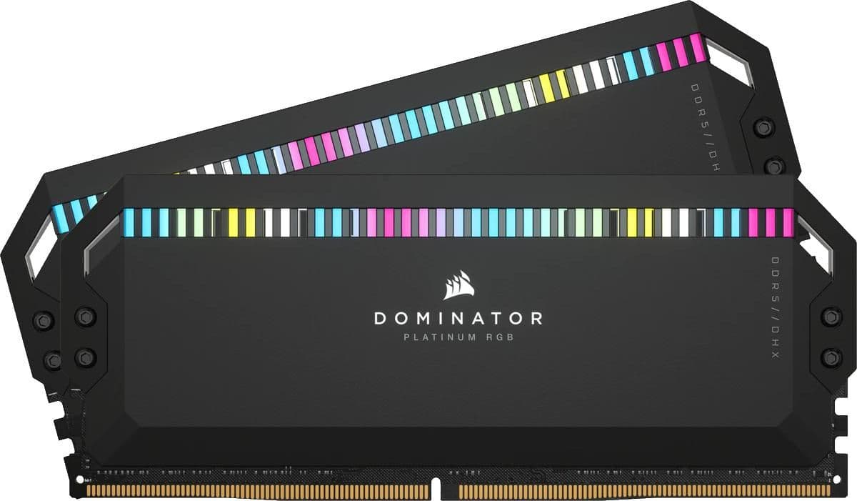 Corsair Dominator Platinum RGB Black DDR5-5600 CL40 64GB (2x32GB) image
