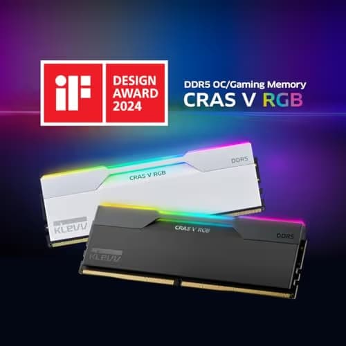 Klevv CRAS V RGB White DDR5-6400 CL32 64GB (2x32GB) image