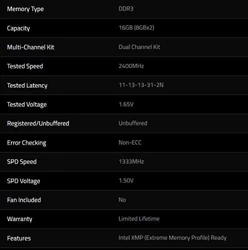 G.Skill Ripjaws X Black / Blue DDR3-2400 CL11 16GB (2x8GB) image