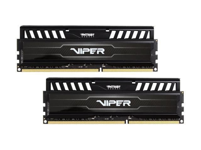Patriot Viper 3 Black / Silver DDR3-1600 CL10 16GB (2x8GB) image