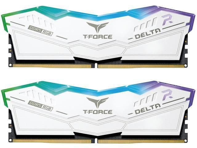 TEAMGROUP T-Force Delta RGB White / Silver DDR5-5200 CL40 64GB (2x32GB) main image