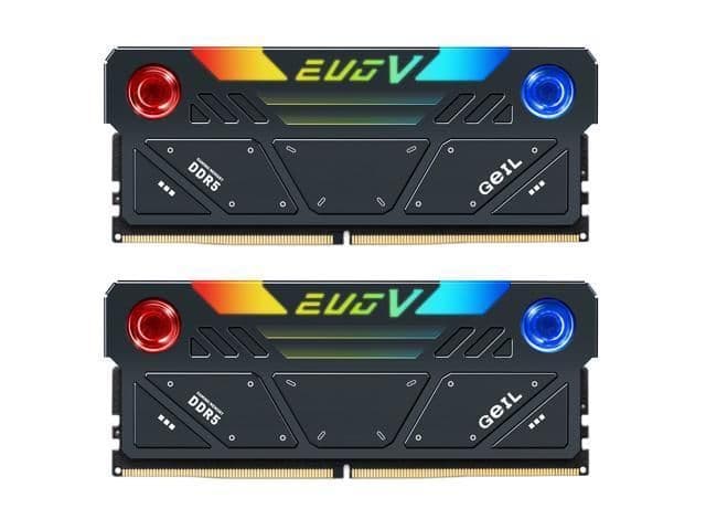GeIL EVO V RGB Black DDR5-8000 CL38 32GB (2x16GB) image