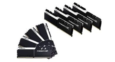 G.Skill F4-3200C16Q2-128GTZKW Black / White DDR4-3200 CL16 128GB (8x16GB) image
