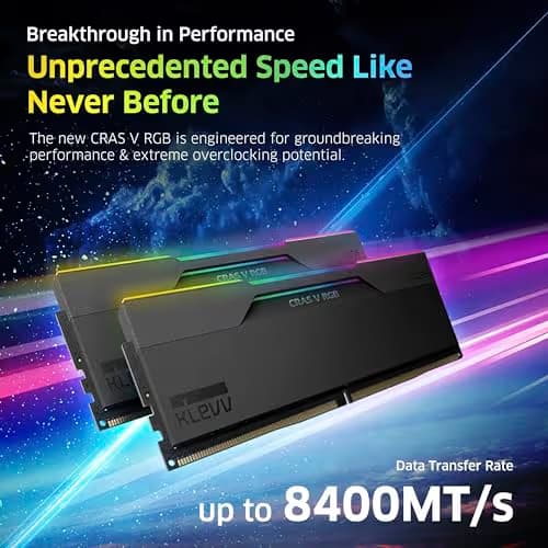 Klevv CRAS V RGB Black DDR5-7600 CL36 32GB (2x16GB) image