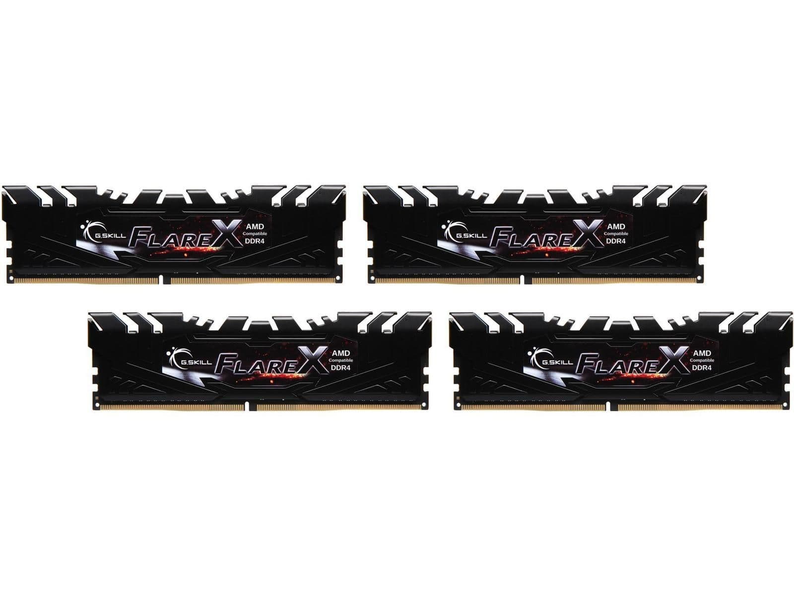 G.Skill Flare X Black DDR4-3200 CL14 32GB (4x8GB) image