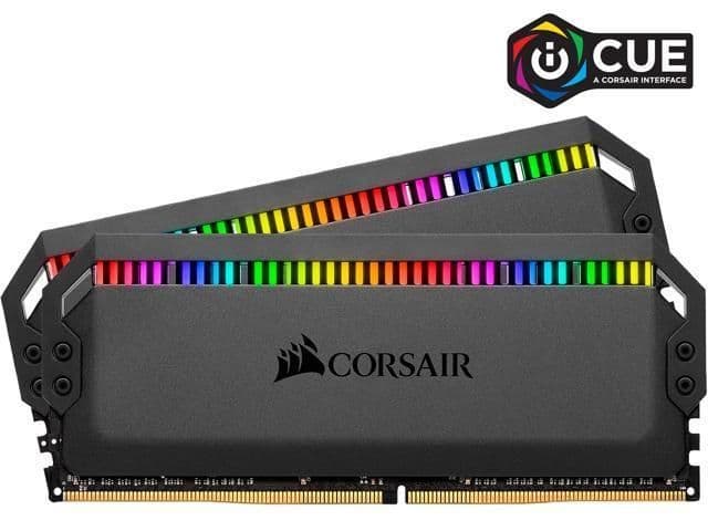 Corsair Dominator Platinum RGB Black DDR4-3200 CL16 64GB (2x32GB) image