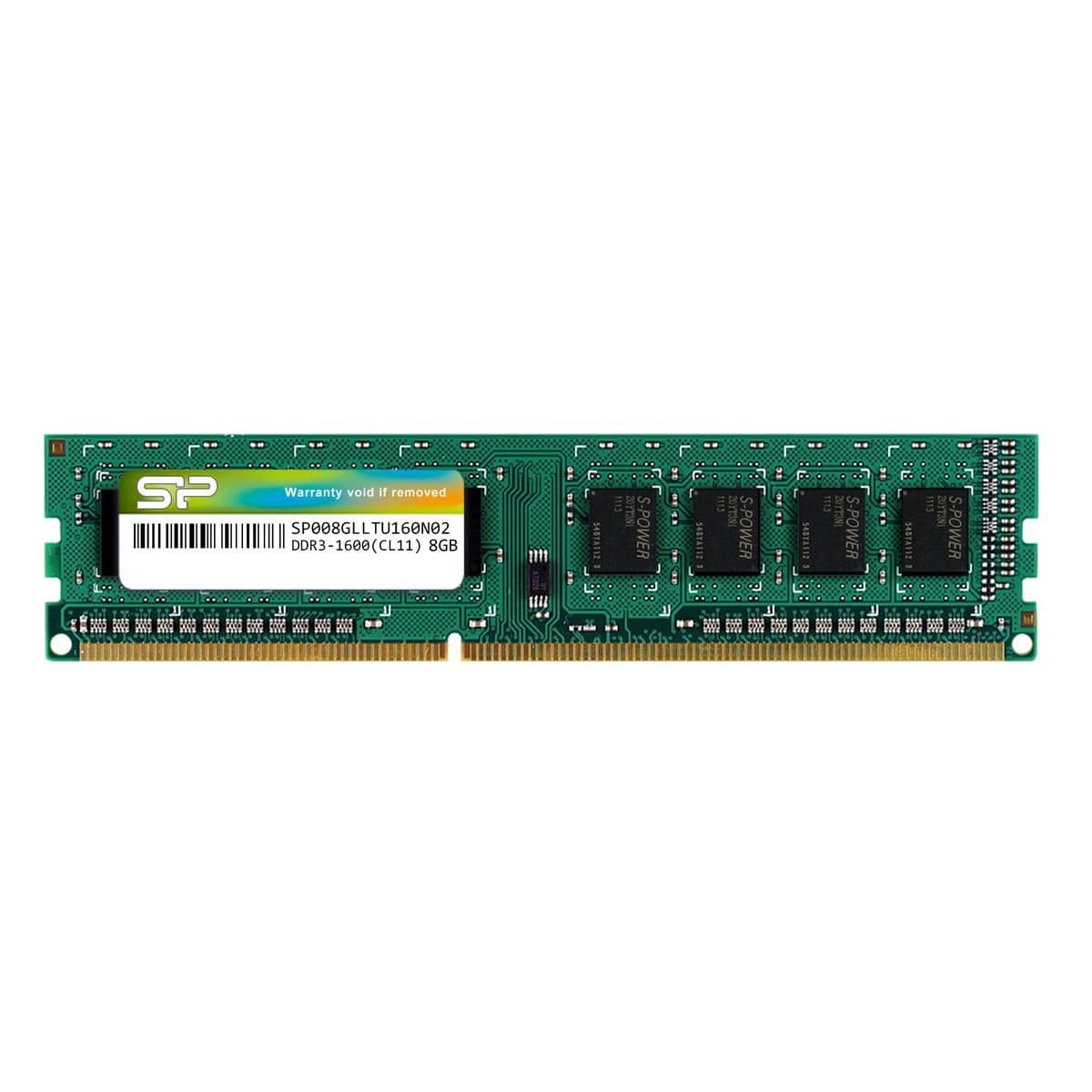 Silicon Power SP008GLLTU160N02 Green DDR3-1600 CL11 8GB (1x8GB) image