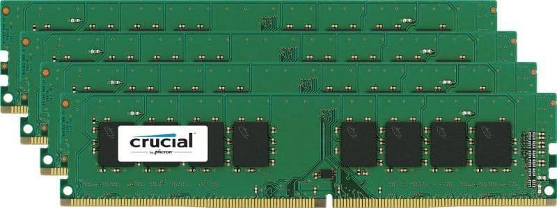 Crucial CT4K4G4DFS8213 Black / Green DDR4-2133 CL15 16GB (4x4GB) main image