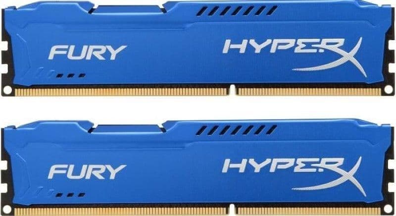 Kingston HyperX Fury Blue / Silver DDR3-1600 CL10 8GB (2x4GB) image