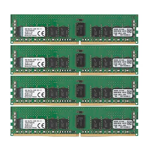 Kingston KVR21R15S4K4/32 Registered Black / Green DDR4-2133 CL15 32GB (4x8GB) main image