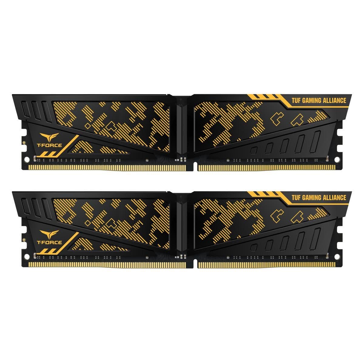 TEAMGROUP T-Force Vulcan TUF Gaming Alliance Black / Gold DDR4-3600 CL19 16GB (2x8GB) image