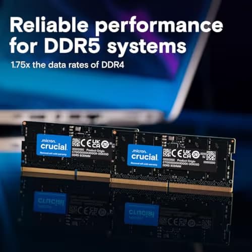 Crucial CT2K64G56C46S5 Black SODIMM DDR5-5600 CL46 128GB (2x64GB) image