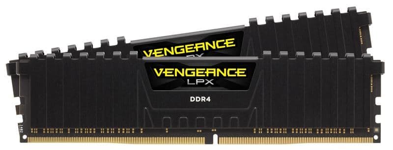 Corsair Vengeance LPX Black / Yellow DDR4-5000 CL18 16GB (2x8GB) image