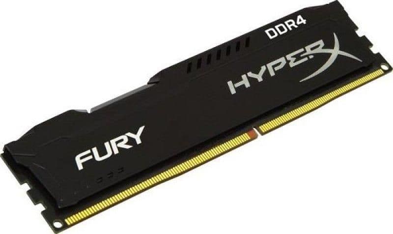 Kingston HyperX Fury Black / White DDR4-2400 CL15 4GB (1x4GB) image