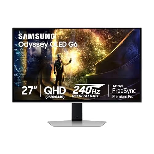 Samsung Odyssey OLED G6 (G61SD) 27" 1440p 240Hz OLED Monitor image