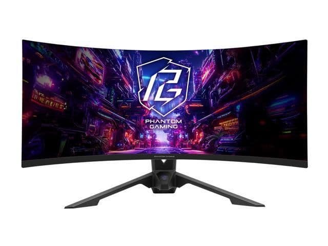 ASRock Phantom Gaming PG34QRT3A 34" 3440x1440 180Hz VA Curved Monitor main image