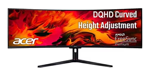 Acer EI491CUR Sbmiipphx 49" 5120x1440 120Hz VA Curved Monitor image