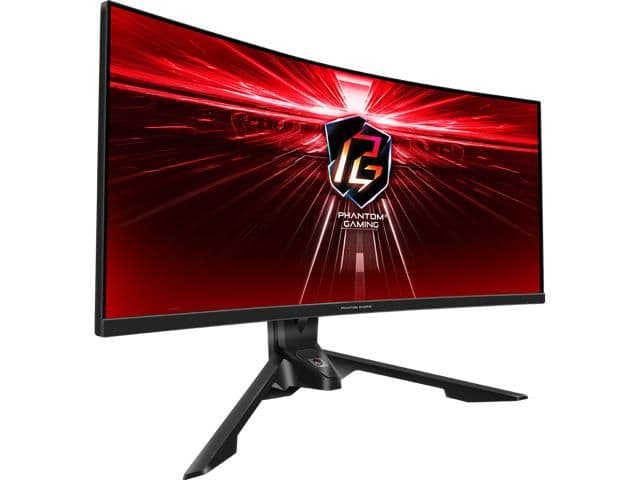 ASRock PG34WQ15R3A 34" 1440p 165Hz VA Curved Monitor main image
