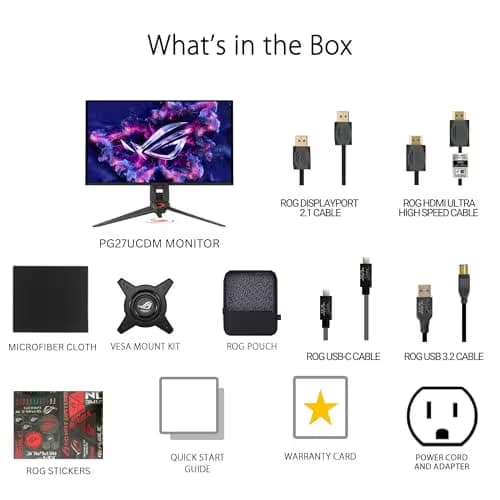Asus ROG Swift OLED PG27UCDM 26.5" 4K 240Hz QD-OLED Monitor image