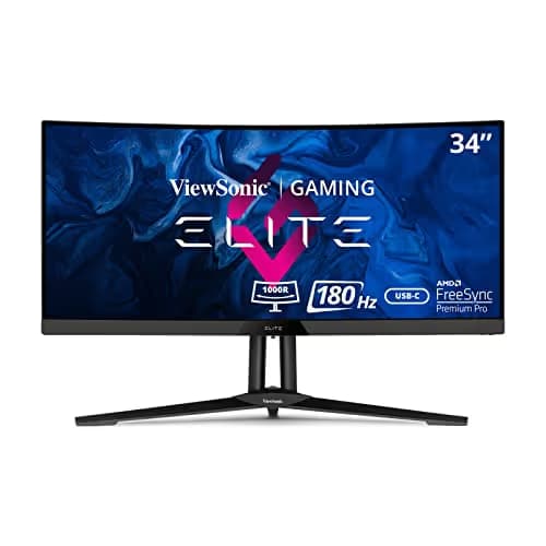 ViewSonic XG340C-2K 34" 3440x1440 180Hz VA Curved Monitor image