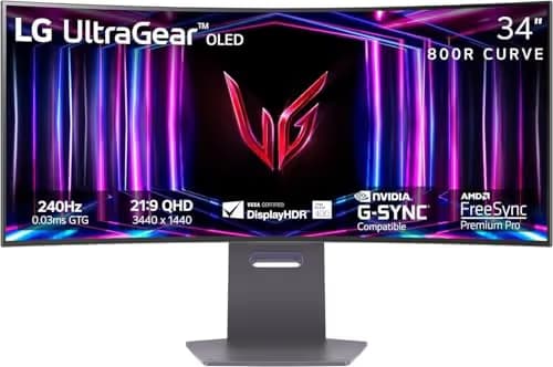 LG UltraGear 34GS95QE-B 34" 1440p 240Hz OLED Monitor image