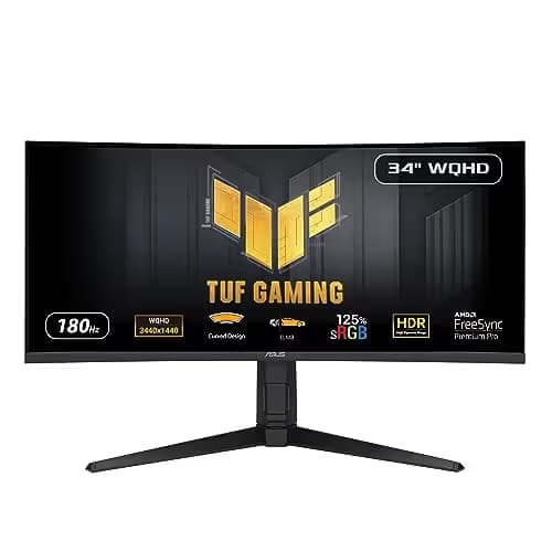 Asus TUF Gaming VG34VQL3A 34" 3440x1440 180Hz VA Curved Monitor image