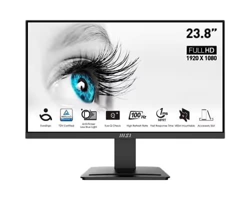 MSI Pro MP2412 23.8" 1920x1080 100Hz VA Monitor image