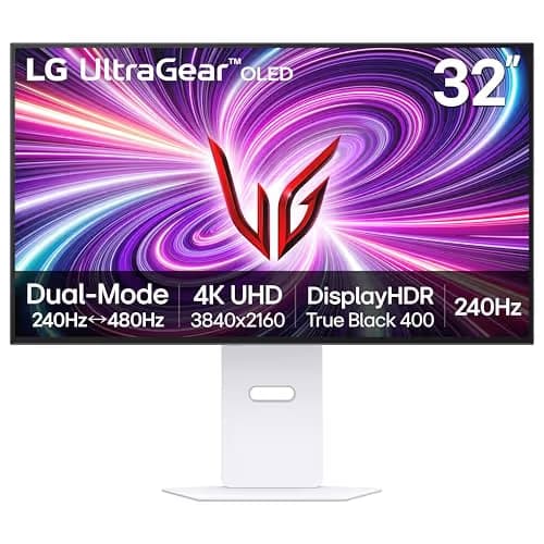 LG UltraGear 32GS95UV-W 31.5" 4K 240Hz OLED Monitor main image