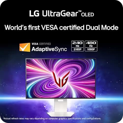 LG UltraGear 32GS95UV-W 31.5" 4K 240Hz OLED Monitor image