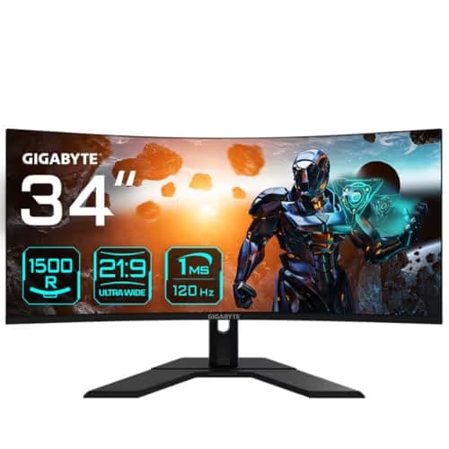 Gigabyte GS34WQC 34" 3440x1440 135Hz VA Curved Monitor image