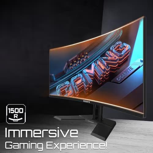 Gigabyte GS34WQC 34" 3440x1440 135Hz VA Curved Monitor image