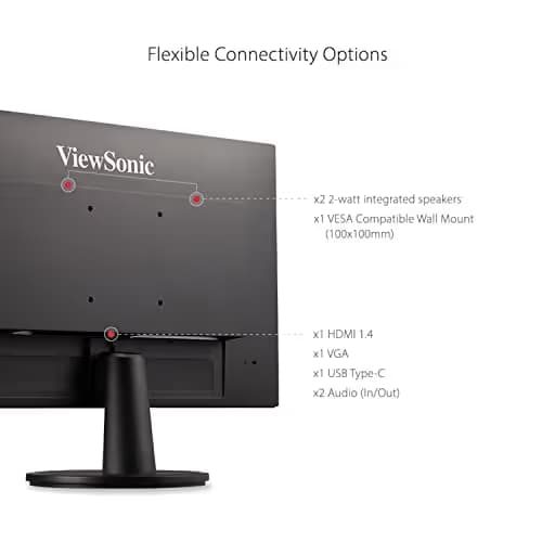 ViewSonic VA2447-MHU 24" 1080p 75Hz VA Monitor image