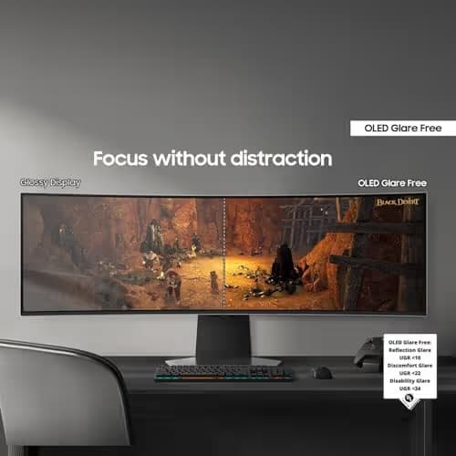 Samsung Odyssey G8 34" 1440p 175Hz OLED Curved Monitor image
