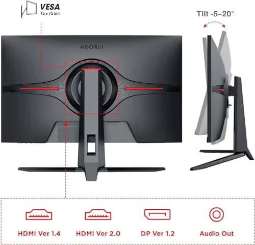 KOORUI 27E1QA 27" 1440p 144Hz VA Monitor image