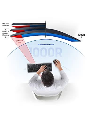 Samsung T55 31.5" 1080p 75Hz VA Curved Monitor image