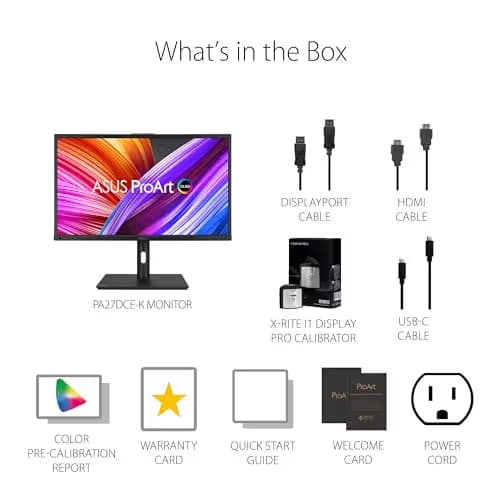 Asus ProArt Display PA27DCE-K 26.9" 4K 60Hz OLED Monitor image