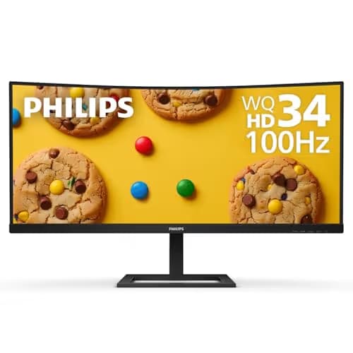 Philips 346E2CUAE 34" 3440x1440 100Hz VA Curved Monitor main image