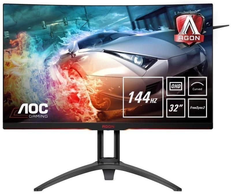 AOC AG322QC4 31.5" 1440p 144Hz VA Curved Monitor main image