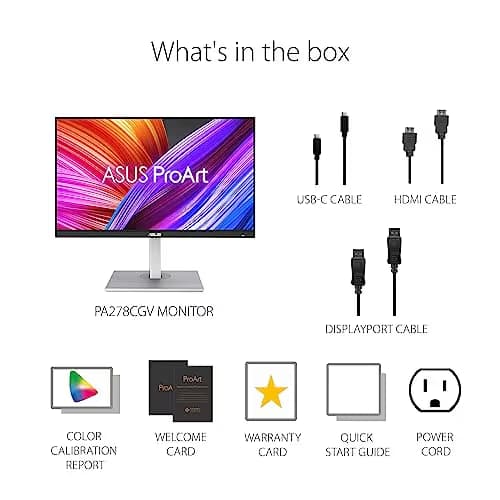 Asus ProArt Display PA278CGV 27" 1440p 144Hz IPS Monitor image