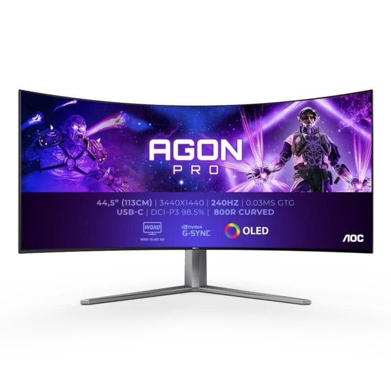 AOC AGON Pro AG456UCZD 44.5" 3440x1440 240Hz OLED Curved Monitor main image