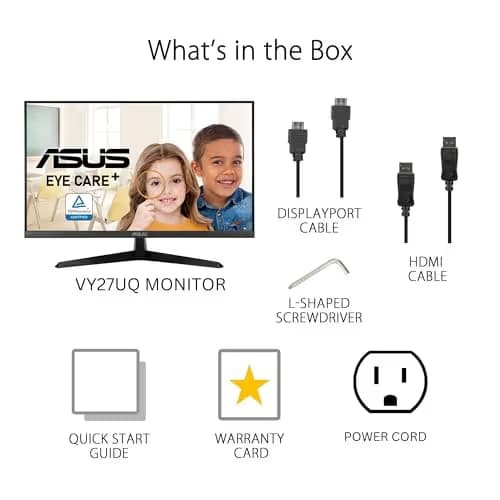 Asus Eye Care VY27UQ 27" 4K 60Hz IPS Monitor image