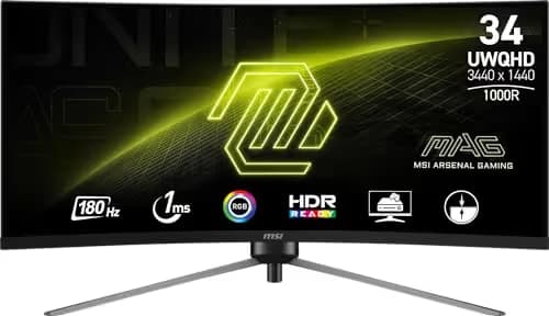 MSI MAG 345CQR 34" 3440x1440 180Hz VA Curved Monitor main image