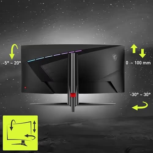 MSI MAG 345CQR 34" 3440x1440 180Hz VA Curved Monitor image