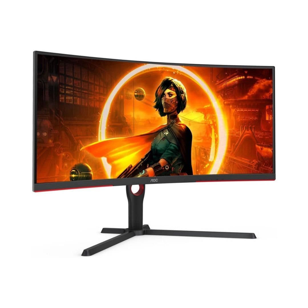 AOC CU34G3S/BK 34" 3440x1440 165Hz VA Curved Monitor main image
