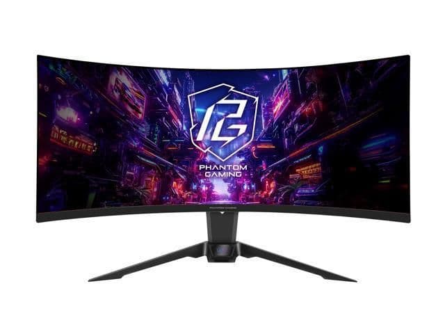 ASRock Phantom Gaming PG34QRT2B 34" 1440p 180Hz VA Curved Monitor main image